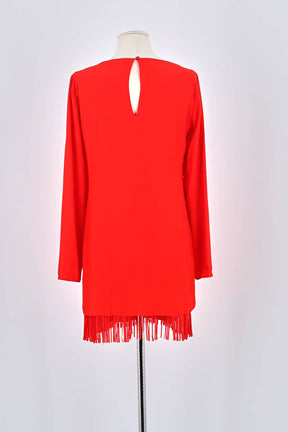 Robe Patrizia Pepe Rouge en Polyester