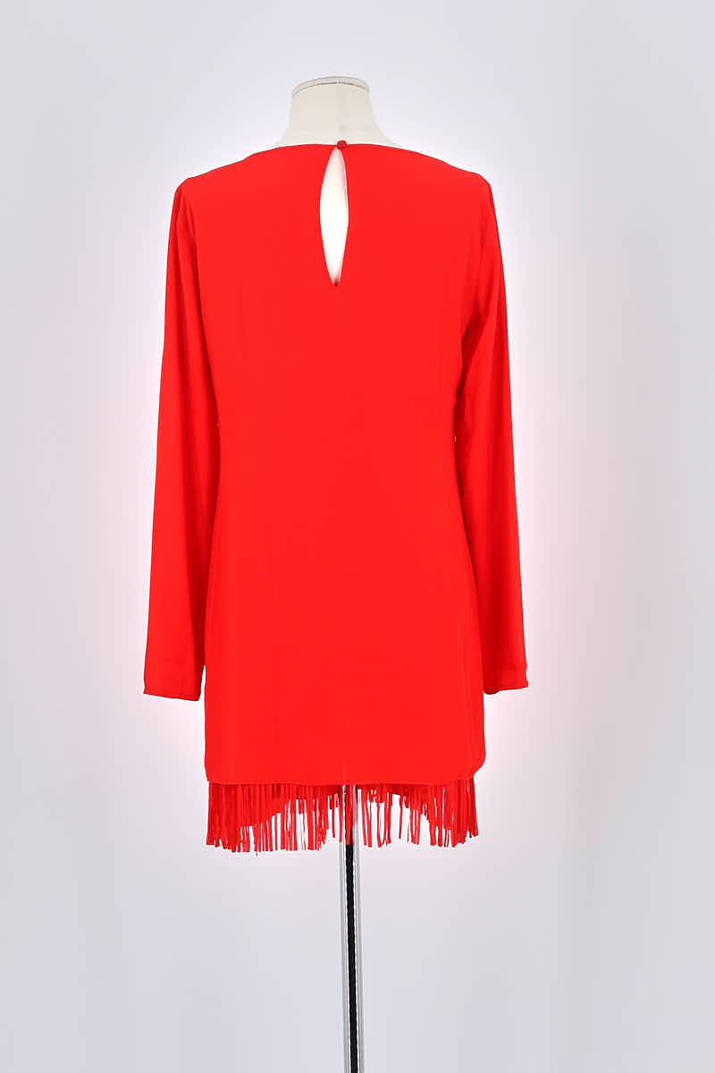 Robe Patrizia Pepe Rouge en Polyester