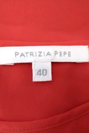 Robe Patrizia Pepe Rouge en Polyester