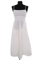 Robe Petite Mendigote Blanc en Coton, taille XS - Seconde Main
