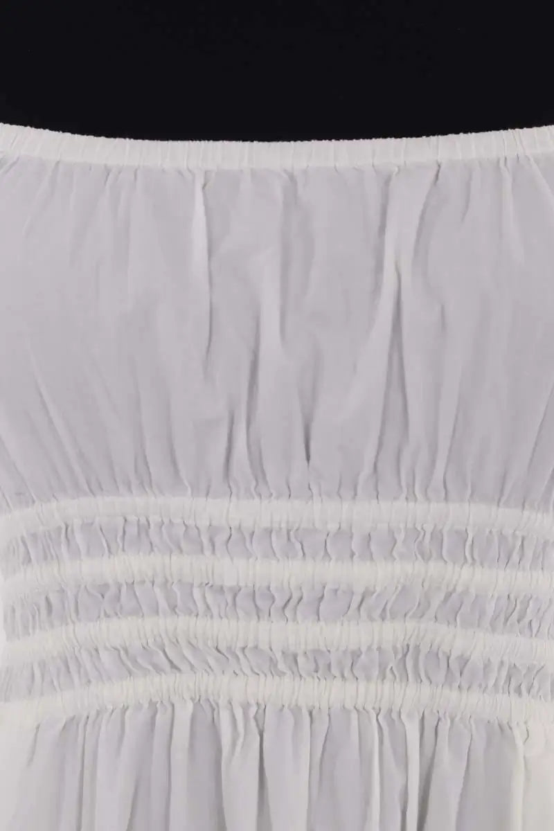 Robe Petite Mendigote Blanc en Coton