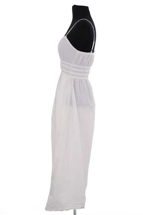 Robe Petite Mendigote Blanc en Coton