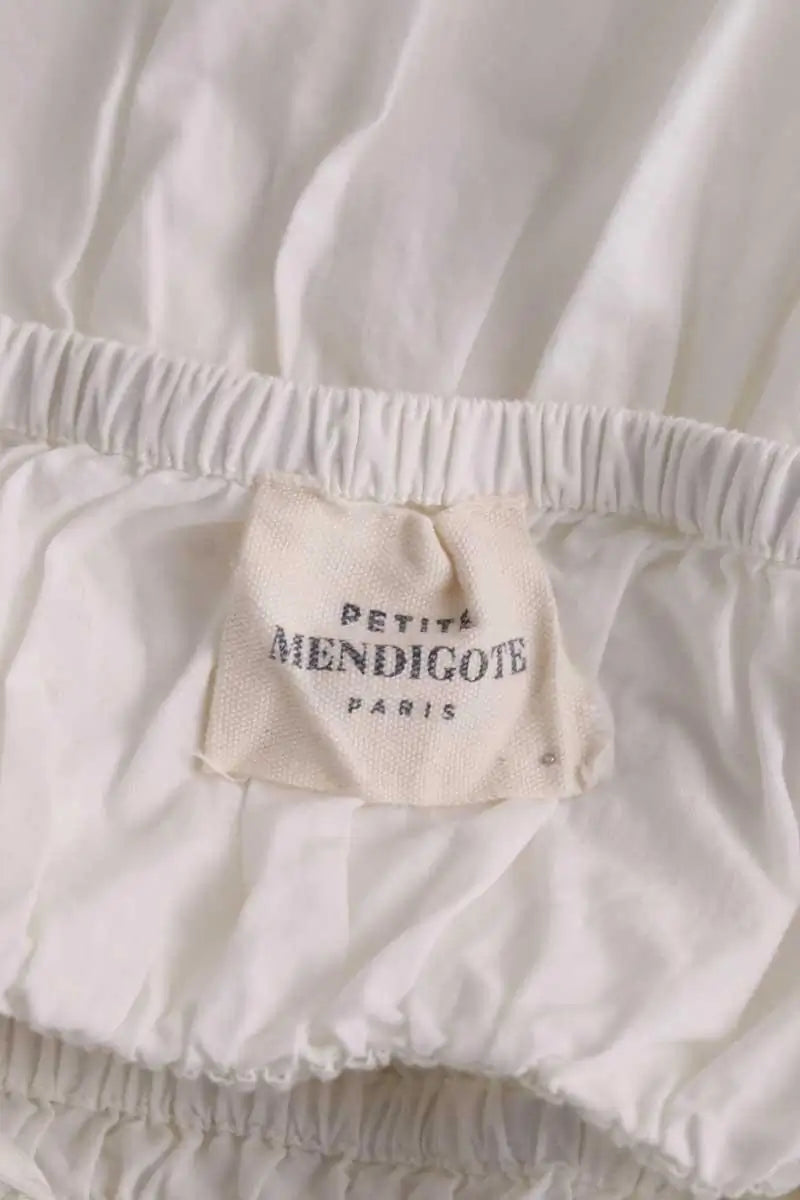 Robe Petite Mendigote Blanc en Coton