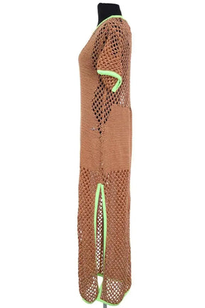 Robe PH5 Marron en Viscose