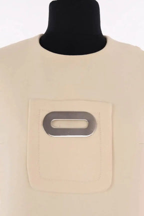 Robe Pierre Cardin Ecru en Synthétique