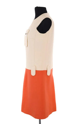 Robe Pierre Cardin Ecru en Synthétique