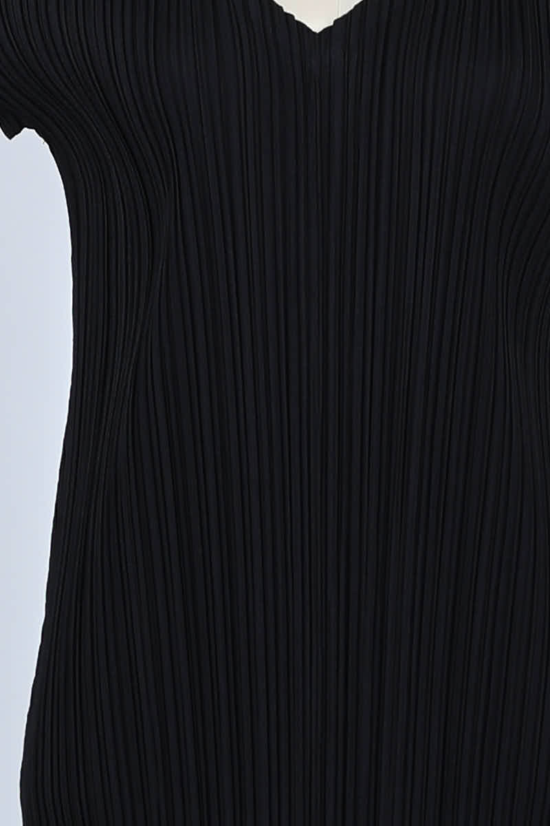 Robe Pleats Please Noir en Polyester
