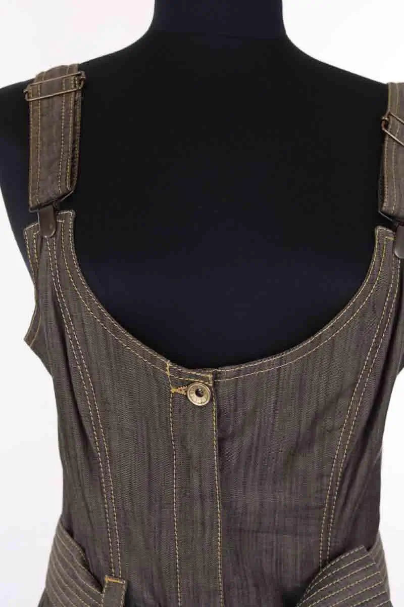 Robe Plein Sud Anthracite en Coton