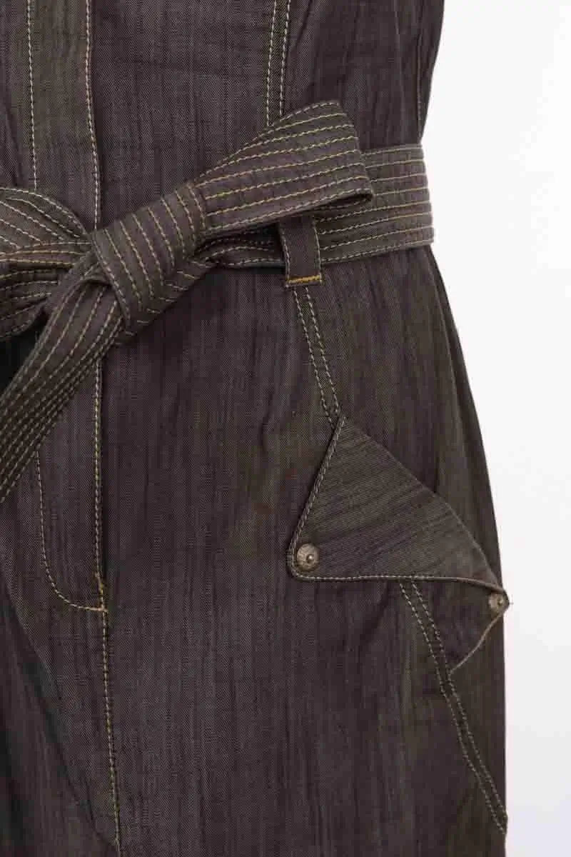Robe Plein Sud Anthracite en Coton