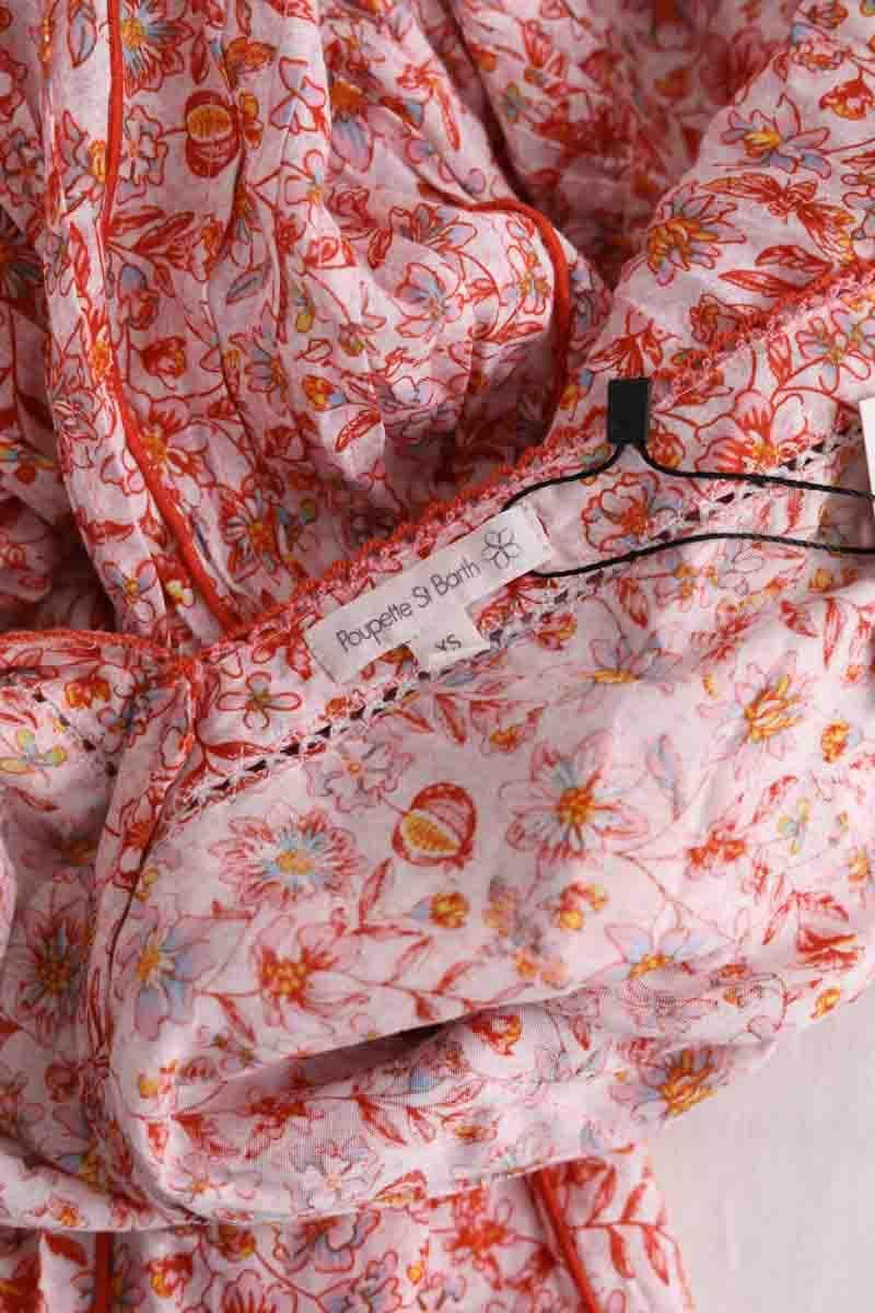 Robe Poupette St Barth Orange en Coton