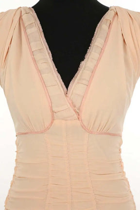 Robe Prada Beige en Soie
