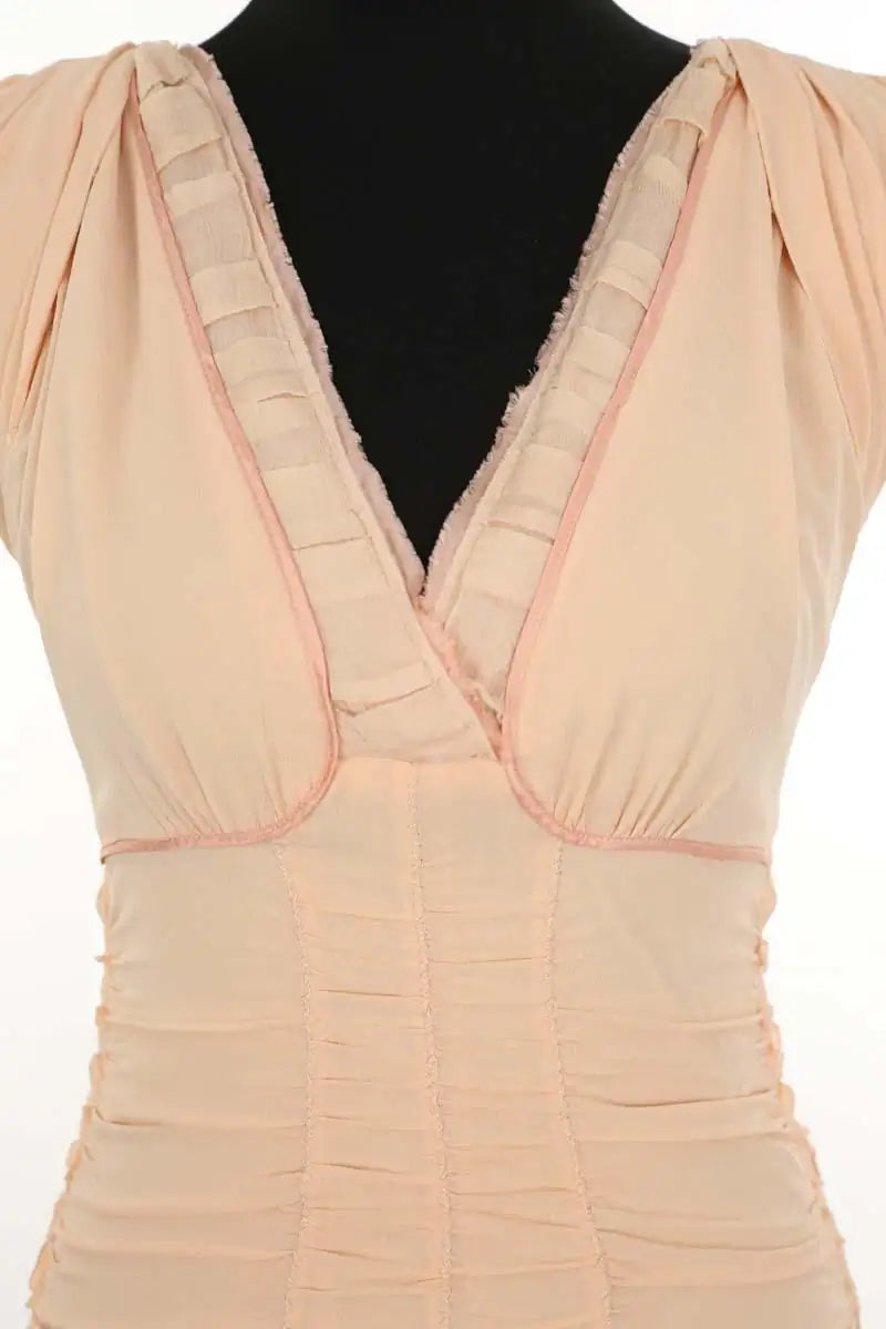 Robe Prada Beige en Soie