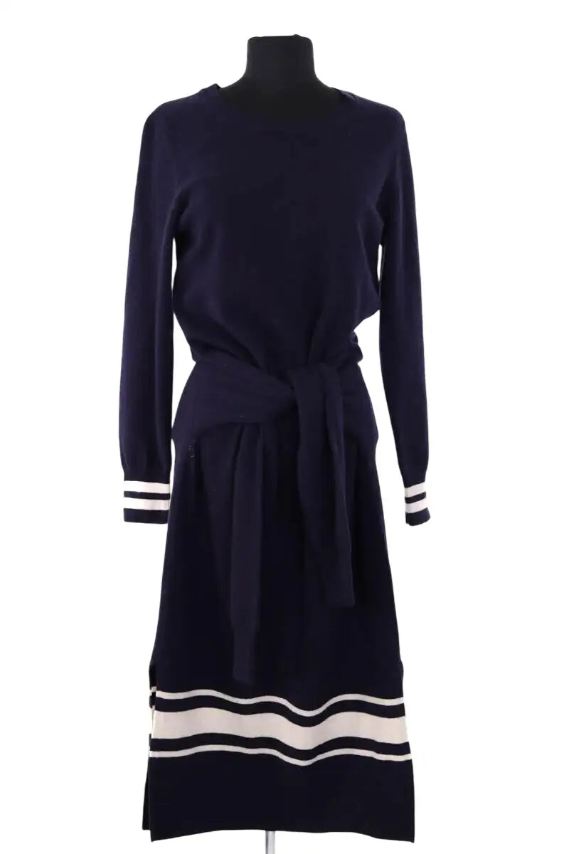 Robe pull Sandro Marine en Laine, taille S - Seconde Main