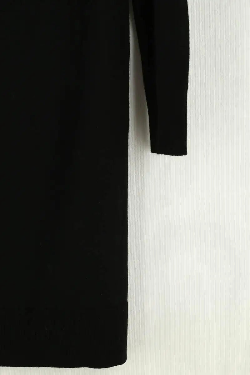 Robe pull Sandro Noir en Synthétique