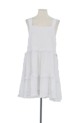 Robe Rails Blanc en Lin, taille S - Seconde Main