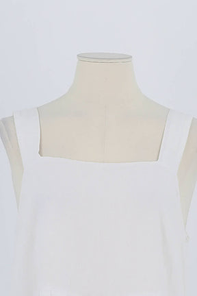 Robe Rails Blanc en Lin