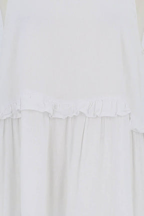 Robe Rails Blanc en Lin