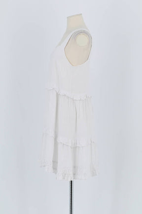 Robe Rails Blanc en Lin