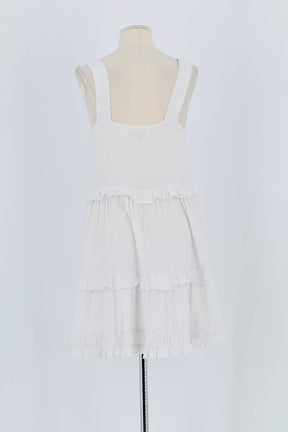 Robe Rails Blanc en Lin