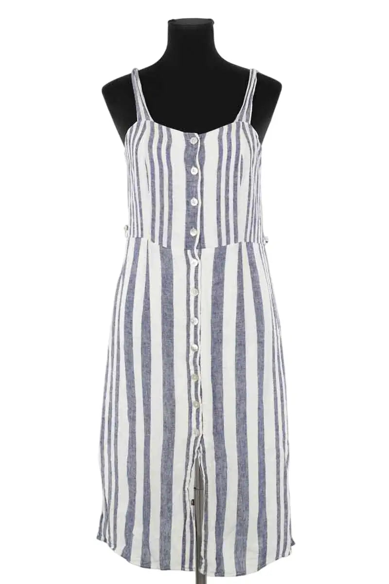 Robe Rails Bleu en Lin, taille M - Seconde Main