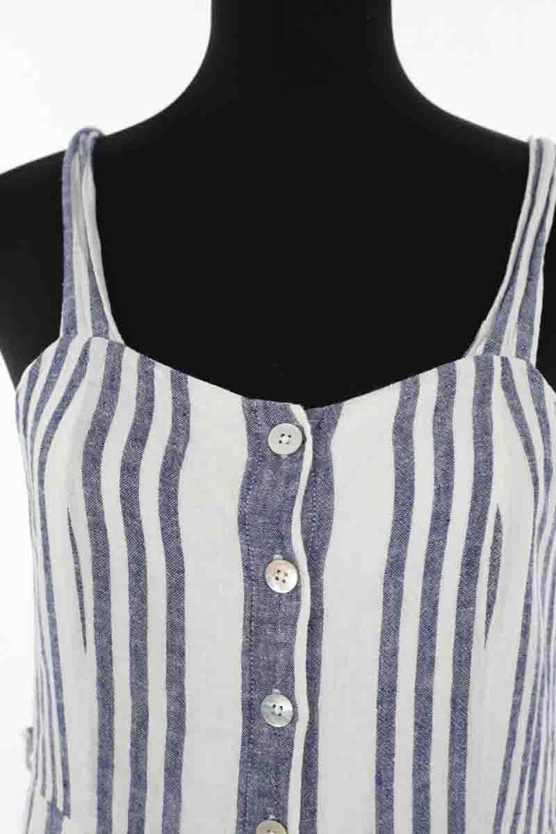 Robe Rails Bleu en Lin
