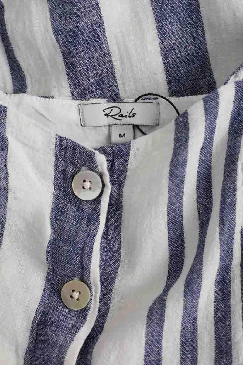 Robe Rails Bleu en Lin