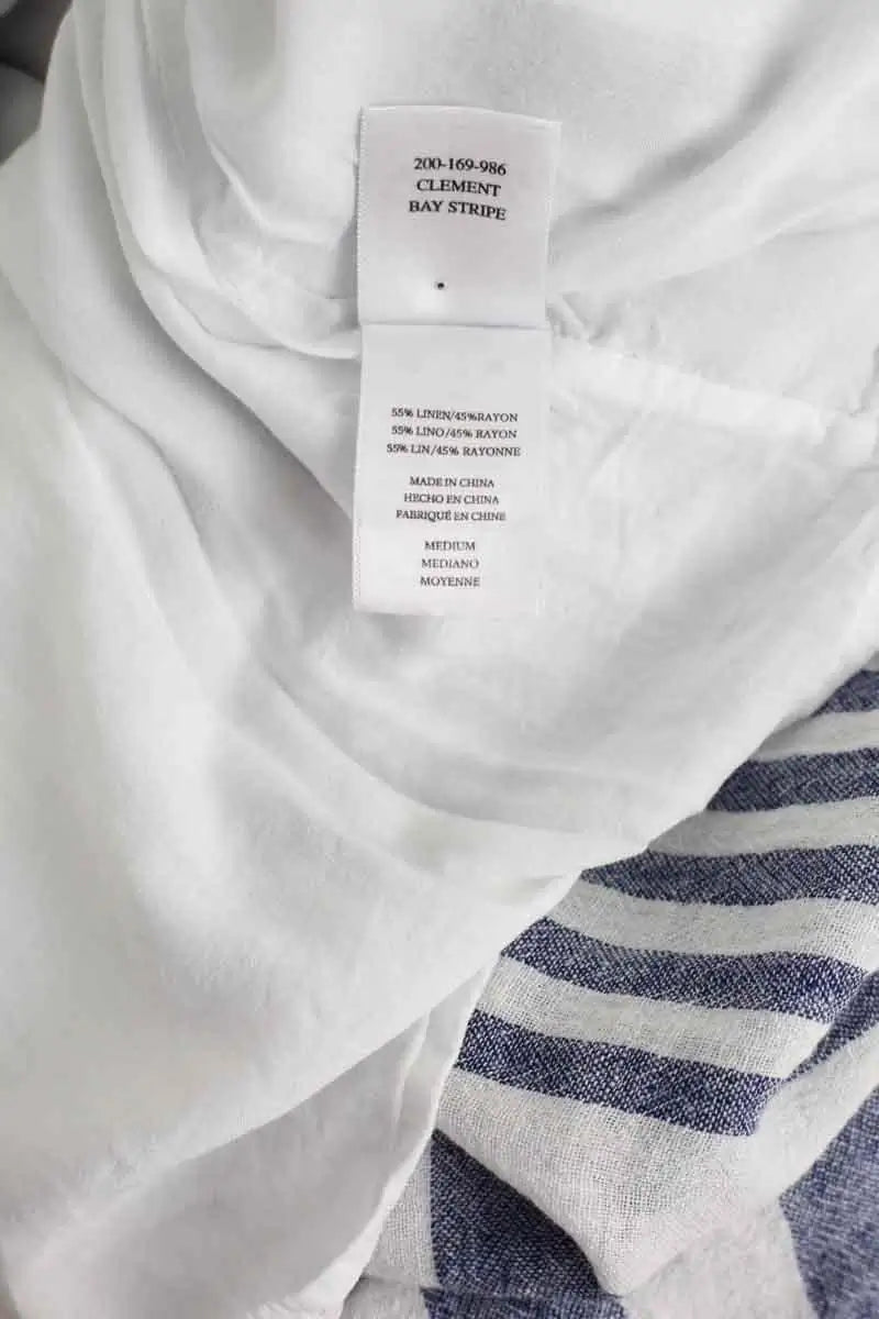 Robe Rails Bleu en Lin