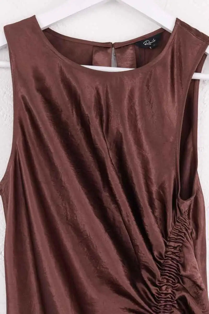 Robe Rails Marron en Synthétique