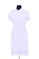Robe Ralph Lauren Blanc en Coton, taille S - Seconde Main
