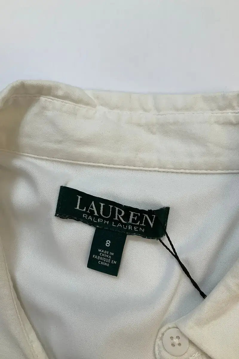 Robe Ralph Lauren Blanc en Coton