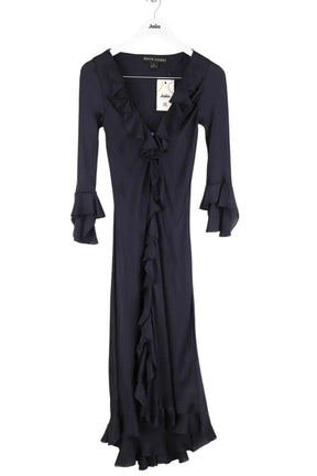 Robe Ralph Lauren Marine en Soie, taille M - Seconde Main