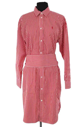 Robe Ralph Lauren Rouge en Coton, taille L - Seconde Main
