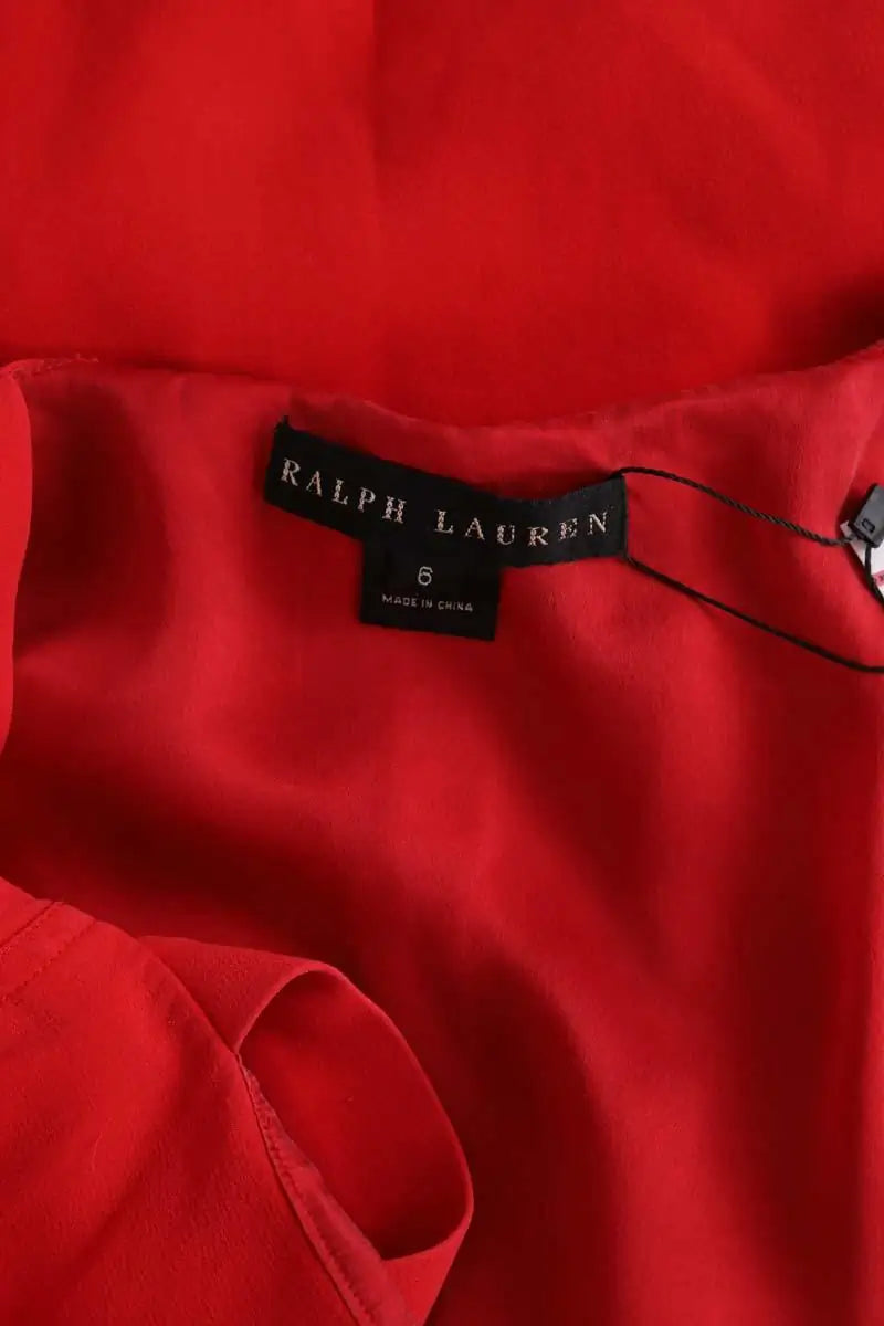Robe Ralph Lauren Rouge en Coton