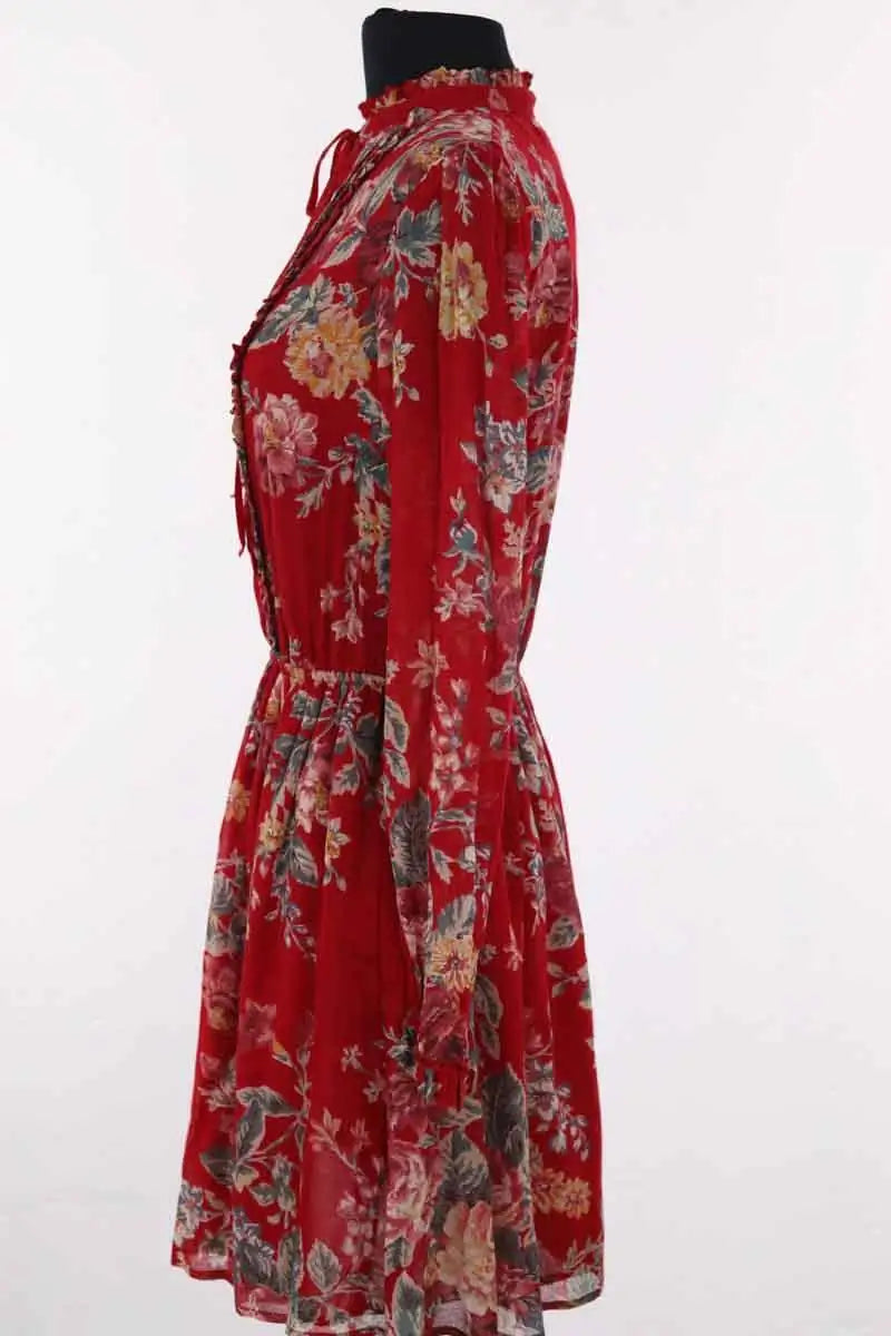 Robe Ralph Lauren Rouge en Synthétique