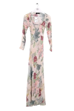 Robe Réalisation Beige en Soie, taille XXS - Seconde Main
