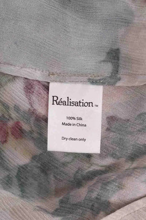 Robe Réalisation Beige en Soie