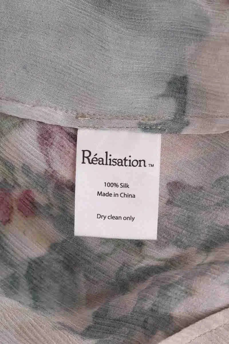 Robe Réalisation Beige en Soie