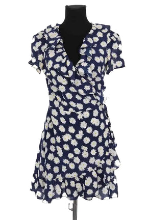 Robe Réalisation Marine en Soie, taille S - Seconde Main
