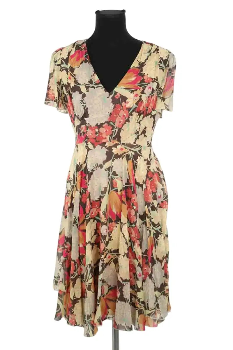 Robe Red Valentino Beige en Soie, taille M - Seconde Main