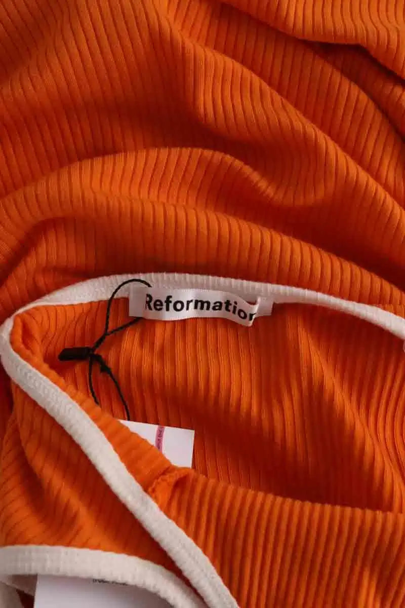Robe Reformation Orange en Synthétique