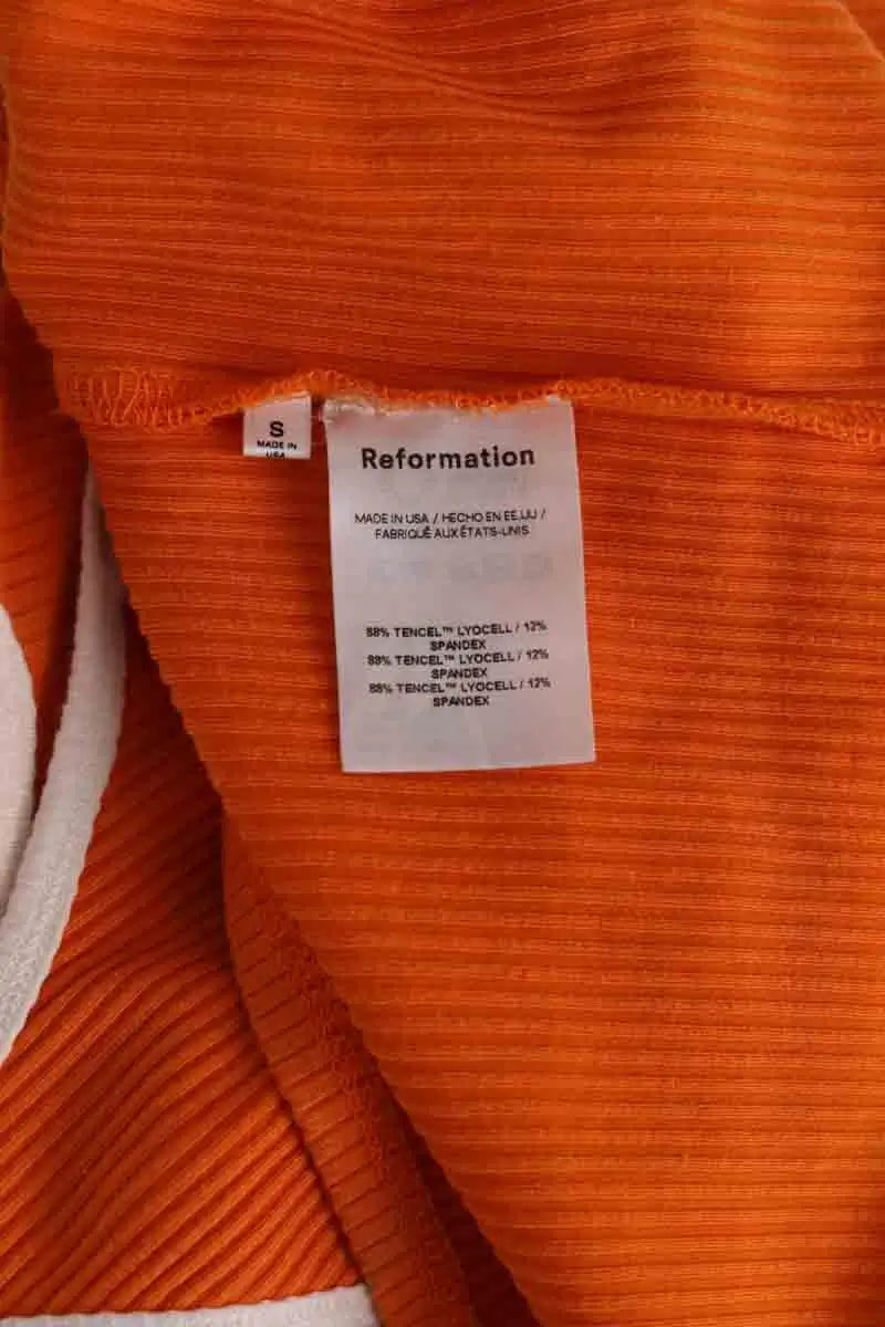 Robe Reformation Orange en Synthétique