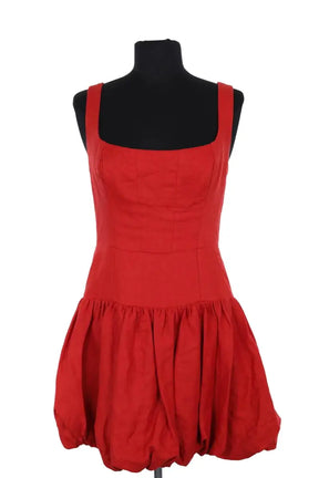 Robe Reformation Rouge en Lin, taille S - Seconde Main