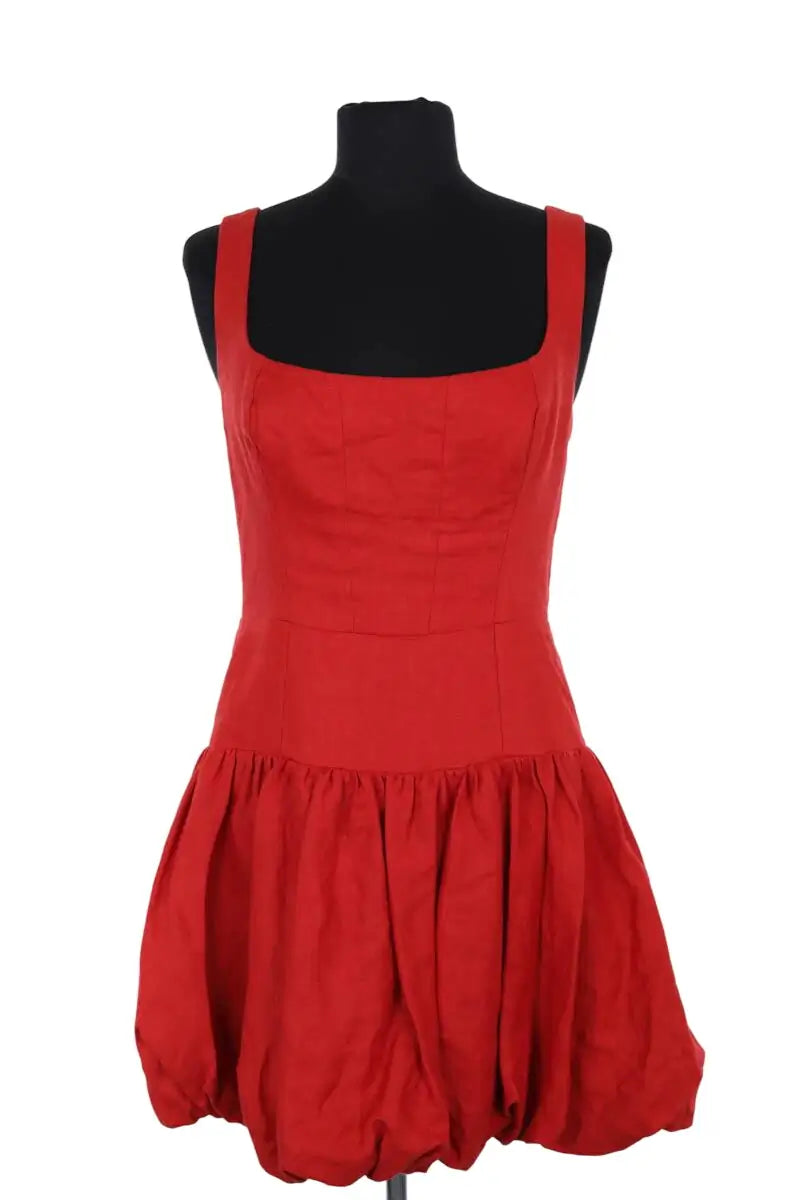 Robe Reformation Rouge en Lin, taille S - Seconde Main