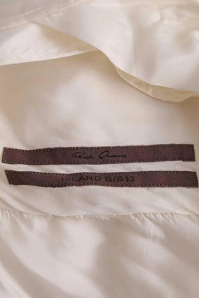 Robe Rick Owens Ecru en Synthétique