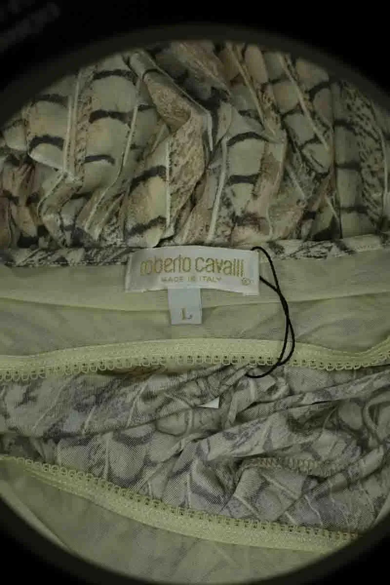 Robe Roberto Cavalli Beige en Synthétique