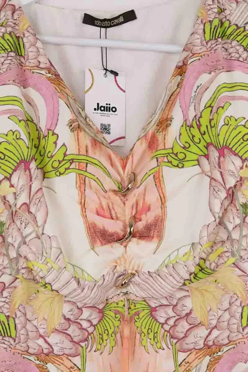 Robe Roberto Cavalli Beige en Synthétique