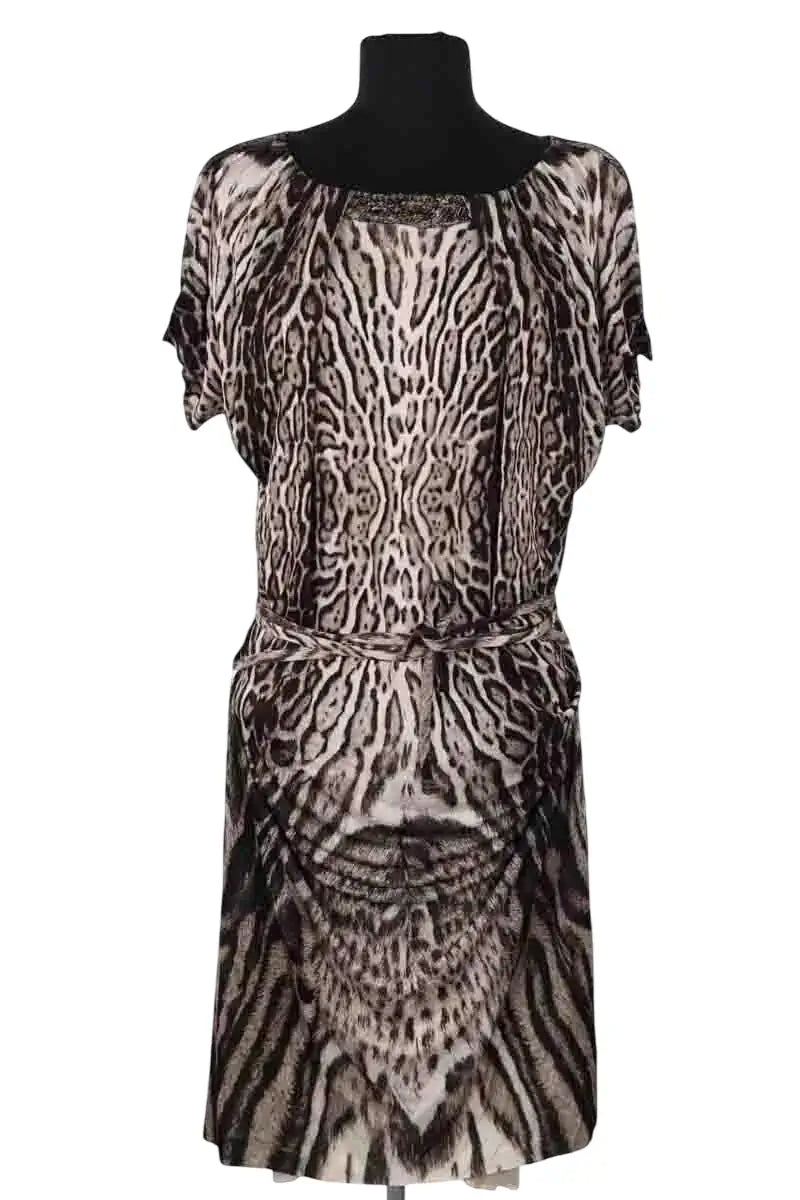 Robe Roberto Cavalli Blanc en Viscose, taille S - Seconde Main