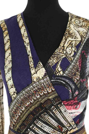 Robe Roberto Cavalli Bleu en Viscose
