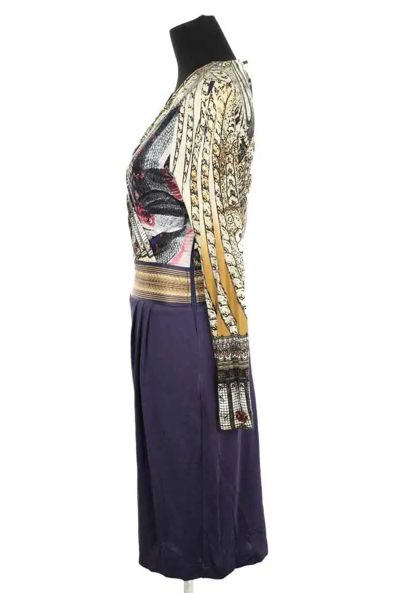 Robe Roberto Cavalli Bleu en Viscose
