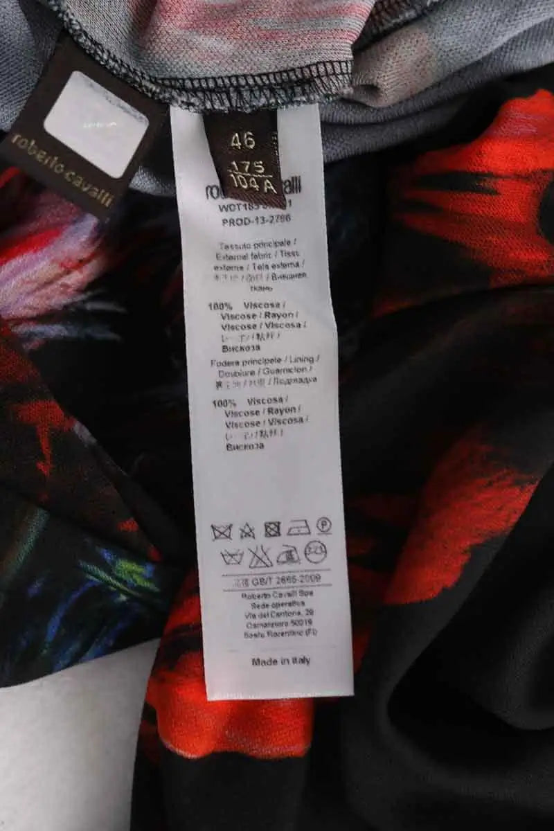 Robe Roberto Cavalli Noir en Viscose